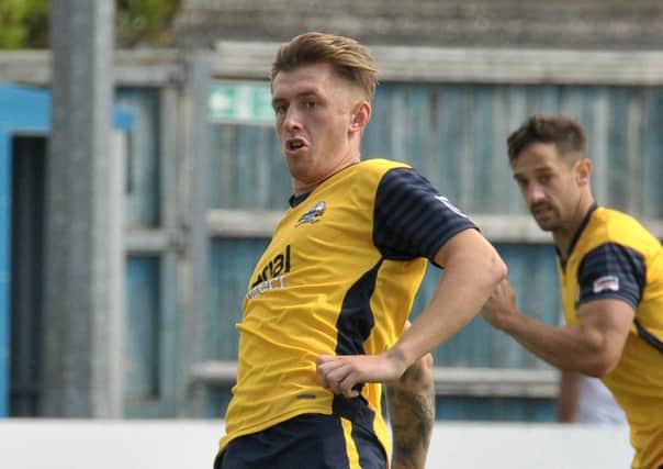 Aaron Dawson scored for Gosport in the 2-1 defeat at Wealdstone