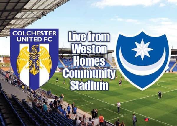 Pompey travel to the Weston Homes Community Stadium today