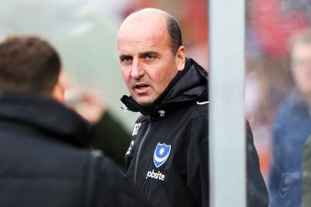 Pompey boss Paul Cook Picture: Joe Pepler