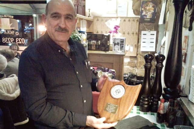 Gianni Vaccaro hosted a charity event for the Rocky Appeal at O Sole Mio, his Port Solent restaurant.