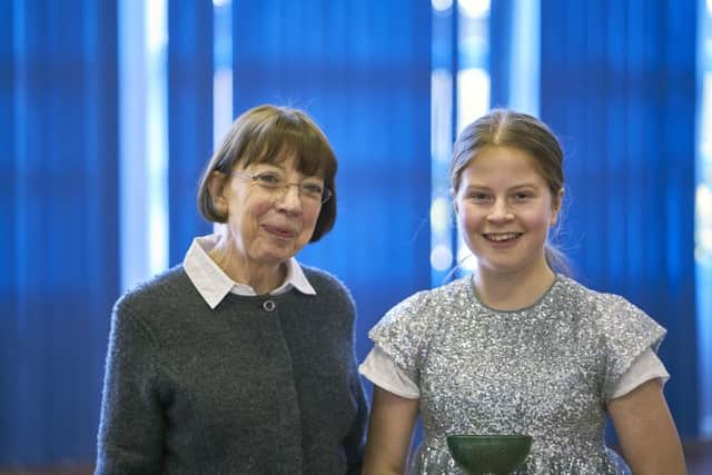 Emma Pearce, right, who was awarded with the Sturge Trophy
