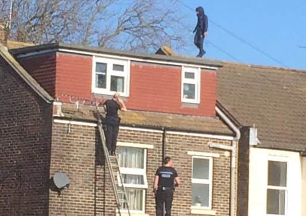 Burglar Michael Smith, 30, of New Road, Portsmouth, was jailed at Portsmouth Crown Court after being caught red-handed on a rooftop Picture: Tania Hollies