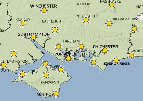 The Met Office forecast for Monday
