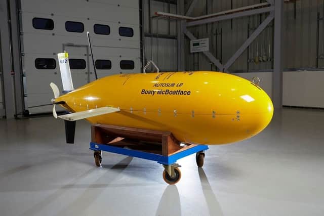 The 
Autosub Long Range submersible named 'Boaty McBoatface'. Credit: National Oceanography Centre/PA Wire