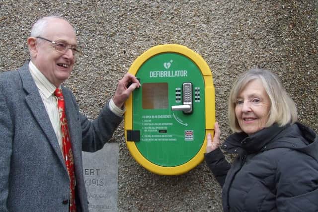 St Georges Church churchwarden John Hood and Havant Borough Councillor Ann Briggs