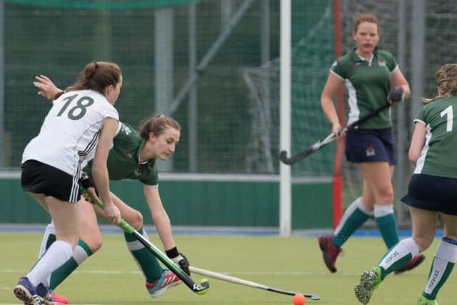 Fran Clemments defending well. Picture: Keith Woodland.