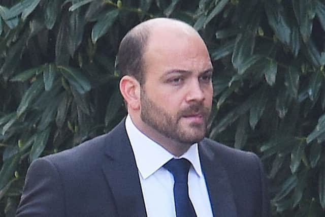 Aaron Brown outside Winchester Crown Court