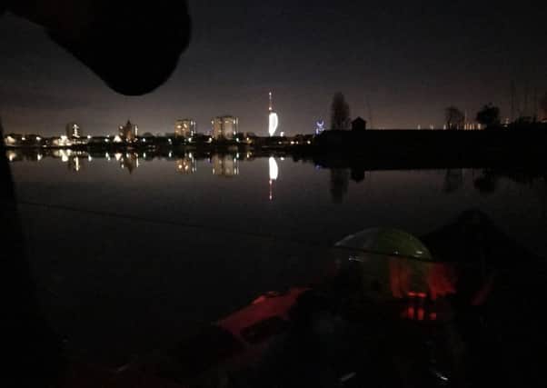 Gafirs searching Haslar Lake last night after reports of a missing person. Picture: Gafirs.