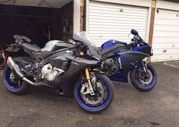 The two stolen motorbikes. Credit: Rachel Jones