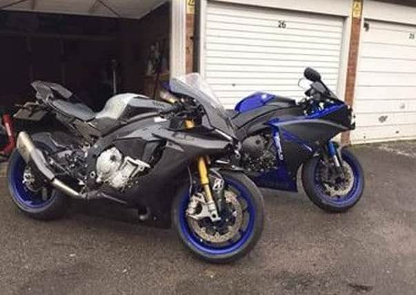The two stolen motorbikes. Credit: Rachel Jones