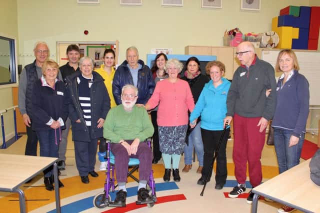 Members of the Progressive Supranuclear Palsy Association in Hampshire at The Rainbow Centre