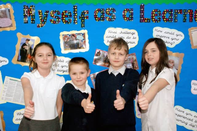 From left, Skye, Callum, Callum and Alesha