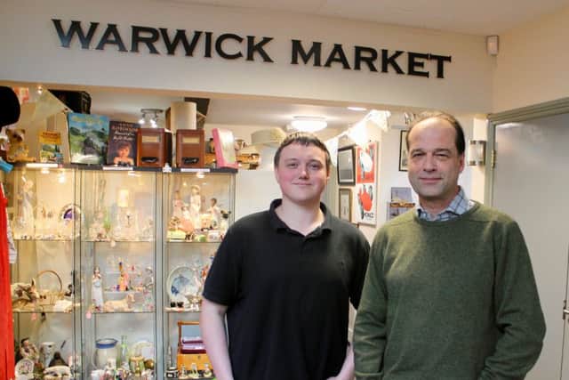 Ben Warwick, left, with George Hollingbery
