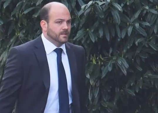 Aaron Brown arriving at court. Picture: Solent News & Photo Agency