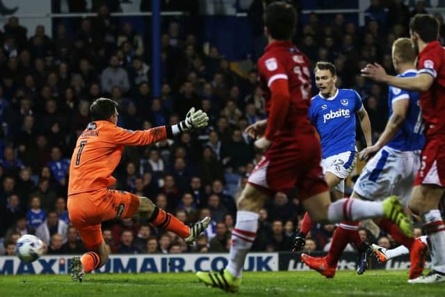 Kal Naismith nets his goal. Picture: Joe Pepler