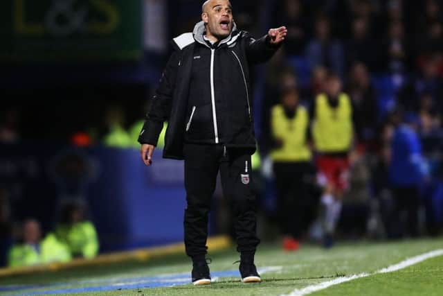 Grimsby manager Marcus Bignot. Picture: Joe Pepler