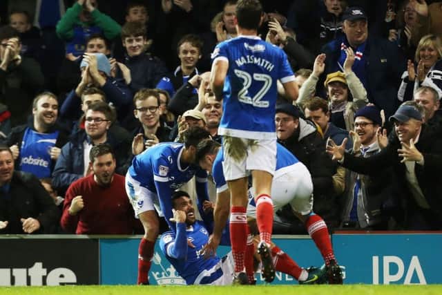 Danny Rose celebrates scoring. Photo by Joe Pepler/Digital South.
