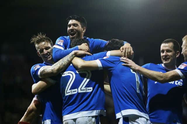 Kal Naismith celebrates scoring. Photo by Joe Pepler/Digital South.