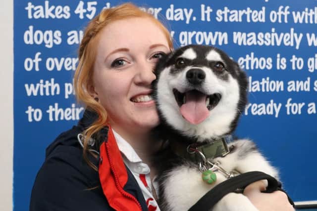 Anita McMahon with Koda. Picture: Habibur Rahman