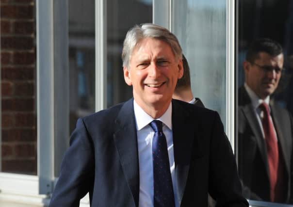 Chancellor Philip Hammond on a visit to Portsmouth