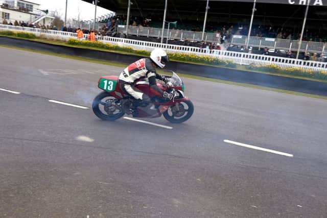 Andrew Windsor on the 1984 Yamaha TZ 250 two-stroke