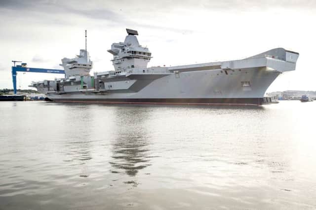 The UK's largest ever warship, HMS Queen Elizabeth PPP-161115-111127001