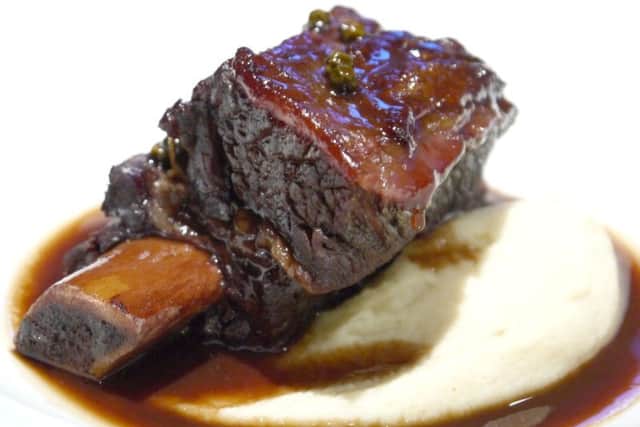 The mashed potato can be swapped for creamed celeriac