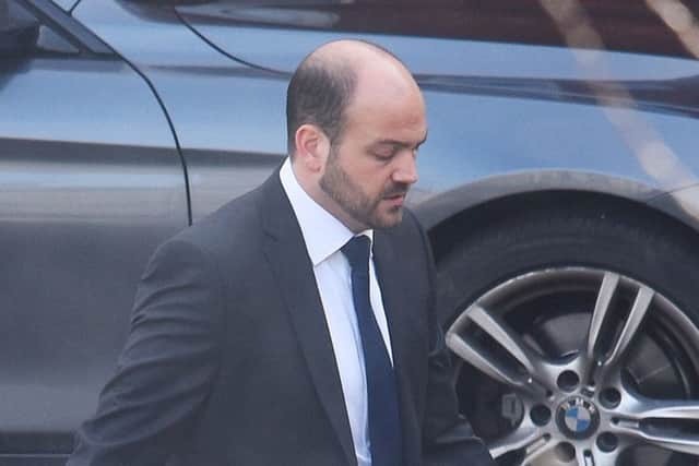 Aaron Brown outside court Picture: Solent News