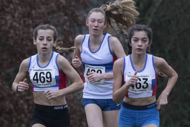 Saffron Moore, left, Ellie Farrow, centre, and Nicole Ainsworth. Picture: Paul Smith