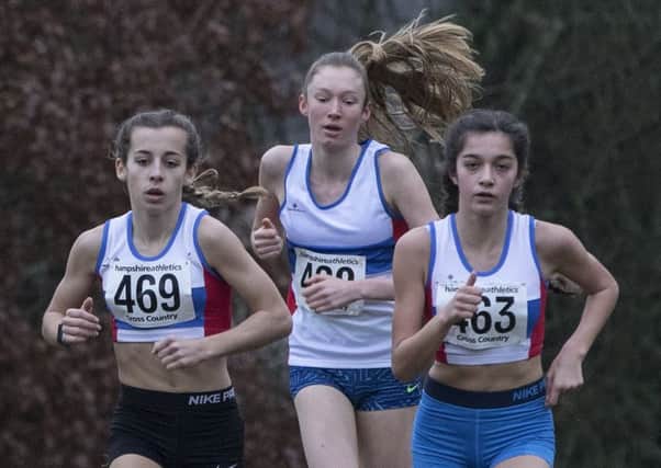 Saffron Moore, left, Ellie Farrow, centre, and Nicole Ainsworth. Picture: Paul Smith