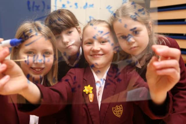 From left, Pippa Eisley, Thea Kent, Imogen Highnam and Georgie Roberts from Portsmouth High School
