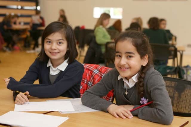 Jiali Hicks and Mays Rashit of Milton Park Primary