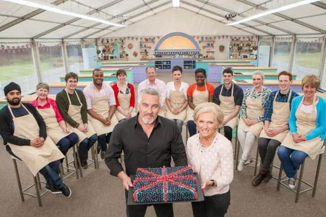 The previous Great British Bake Off line-up, including judges Mary Berry and Paul Hollywood