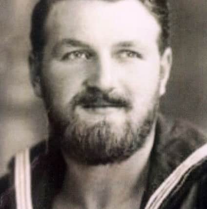 Les Wills when he was serving in HMS Indefatigable