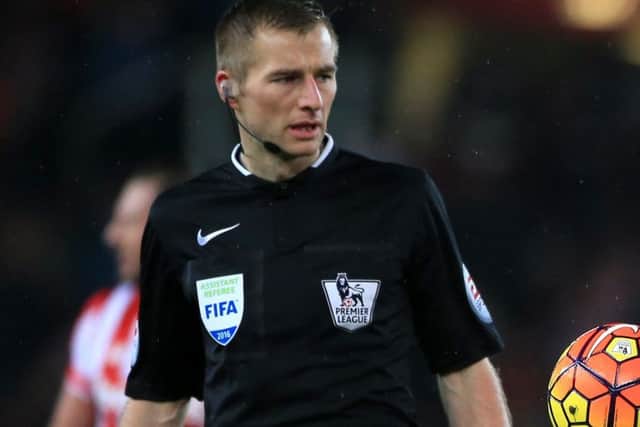 Referee Michael Salisbury