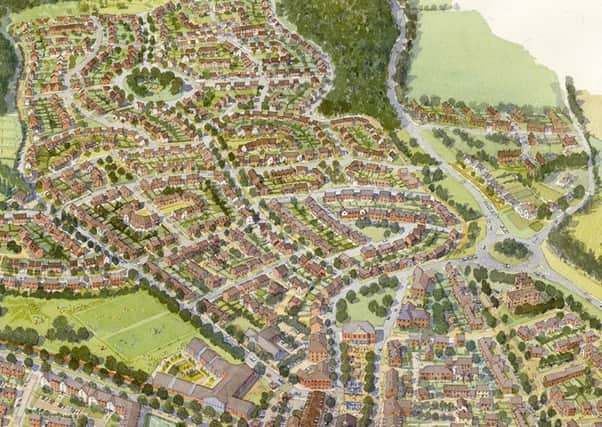 The latest CGI of the proposed Welborne development