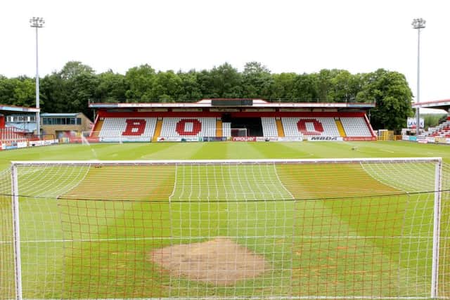 Pompey travel to the Lamex Stadium today