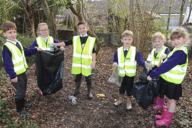 From left, Ethan Few, Maisie Stewart, Adam Collins, Joseph Grimmer, Sophia Stevens and Keresi Stanhope.
Picture: Sarah Standing (170393-4259)