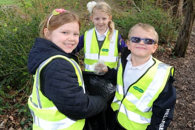 From left, Robyn Gammans, Abigail Bath and Jack Withy.
Picture: Sarah Standing (170393-4269)