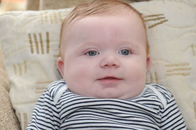 Four-month-old Ernie Edwards Picture: Sarah Standing (170394-4278)