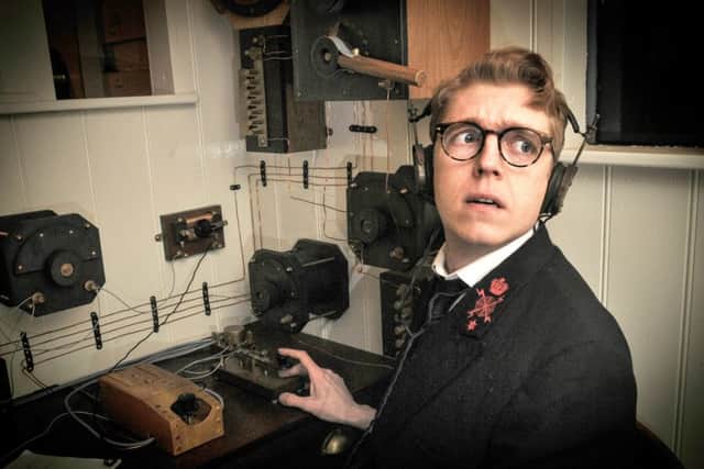 Kyle Stanford in character, on board HMS M33
