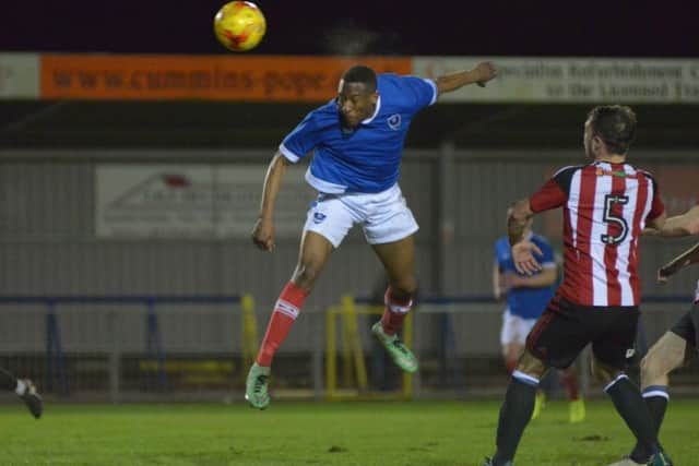 Nicke Kabamba got the winner. Picture: Colin Farmery