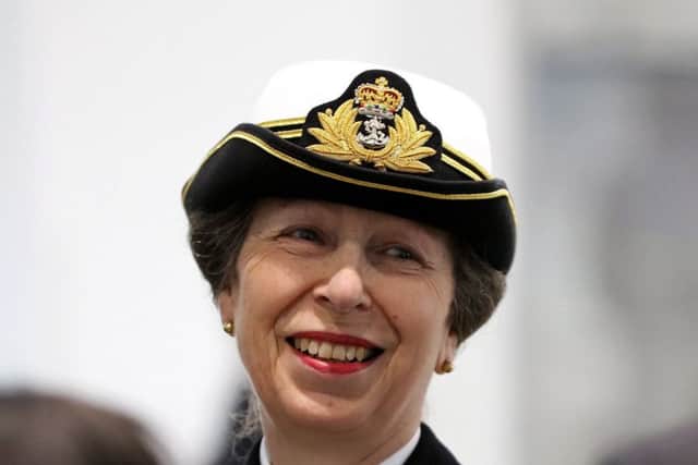 The Princess Royal at Portsmouth Naval Base.    Picture: LPhot Paul Hall