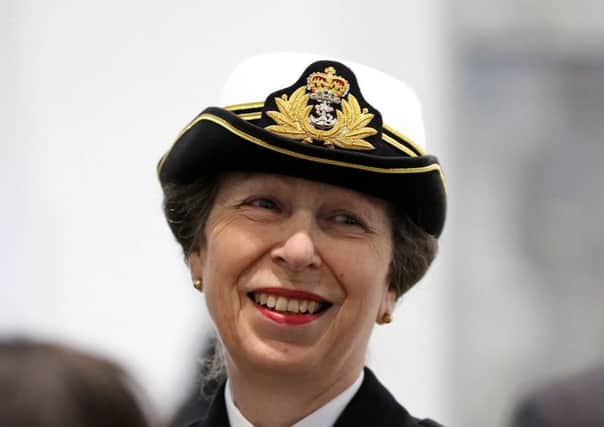 The Princess Royal at Portsmouth Naval Base.    Picture: LPhot Paul Hall
