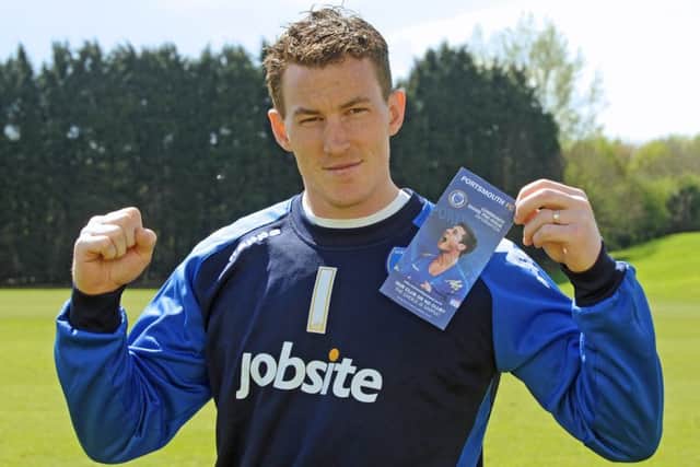 Former Pompey goalkeeper Jamie Ashdown