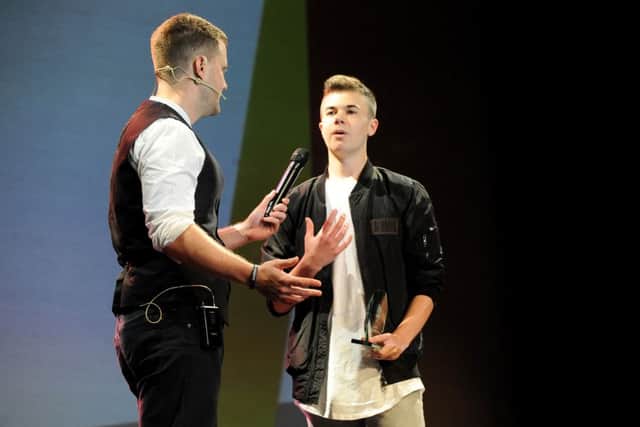 Last year Lewis won the Hero of the Year Award at The News Youth Awards. Picture: Sarah Standing.