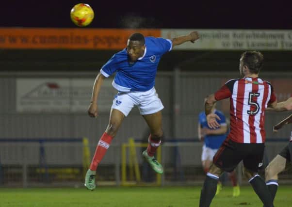 Nicke Kabamba was on the mark for Pompey reserves against Sheffield United last night Picture: Colin Farmery