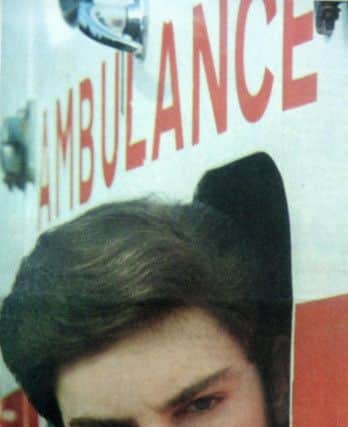 The ambulances  owner, Matthew Burnicle, was less than impressed when he discovered the damage