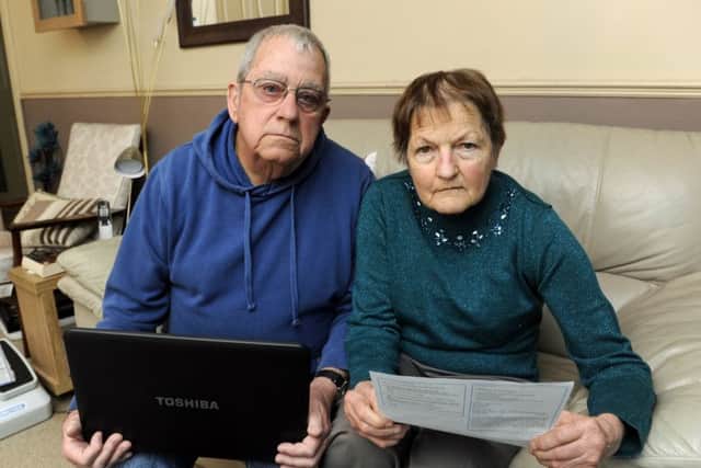 Dave Worsfold and Susan Bowyer had a demand for £256 from TalkTalk Picture: Ian Hargreaves (170328-1)
