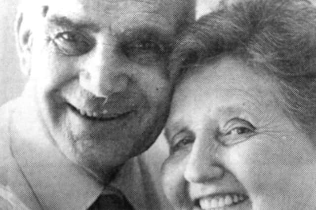 Love worked in a mysterious way for Mr and Mrs Carter, who celebrated their golden wedding anniversary in 1990 (B6414-1)